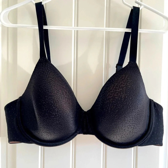 38C Wacoal Black Back Appeal T-Shirt Bra STYLE 853303 - Picture 1 of 9